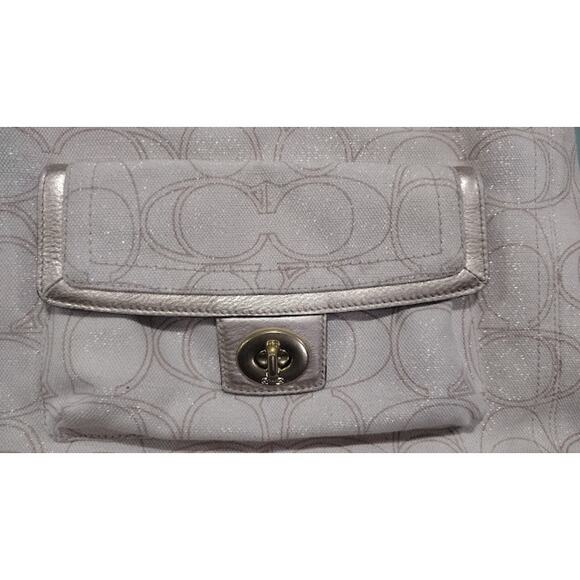 Coach Penelope Canvas Bag, Cream and Gold - Picture 2 of 13